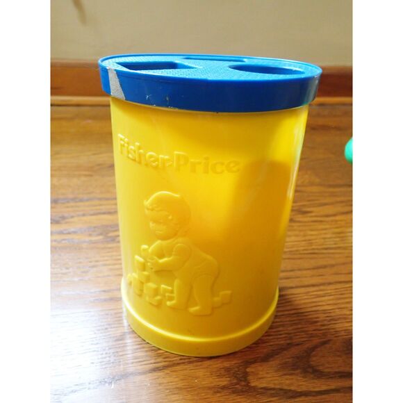 Shape Sorter Wonder Cube Dinosaur B Toy Wooden Vintage Fisher Price Lot Toys - Picture 6 of 11